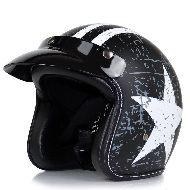 Retro Moto Casque Homme Moto