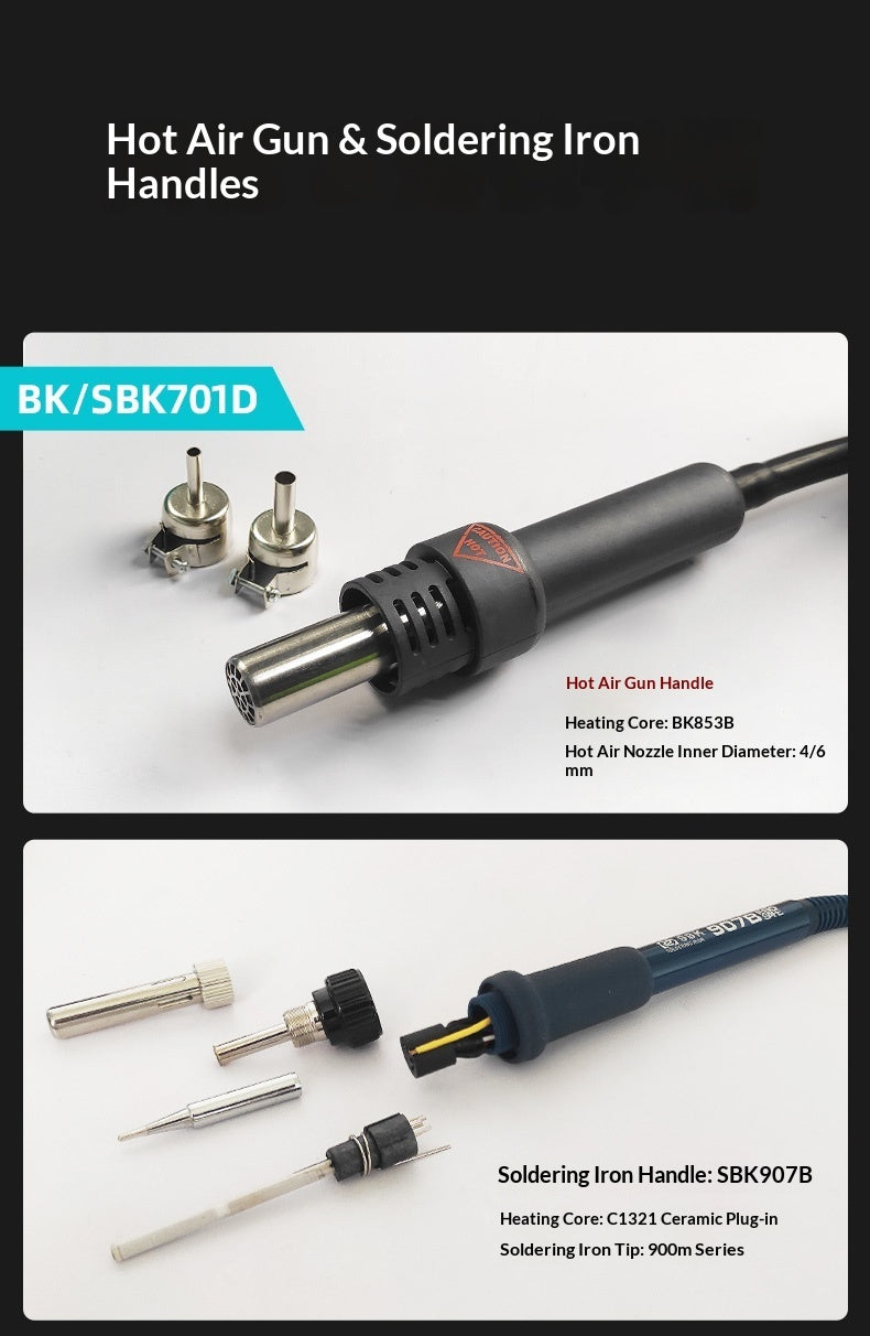 BaiGuang BK701D 2-en-1 Air Gun Station de soudage