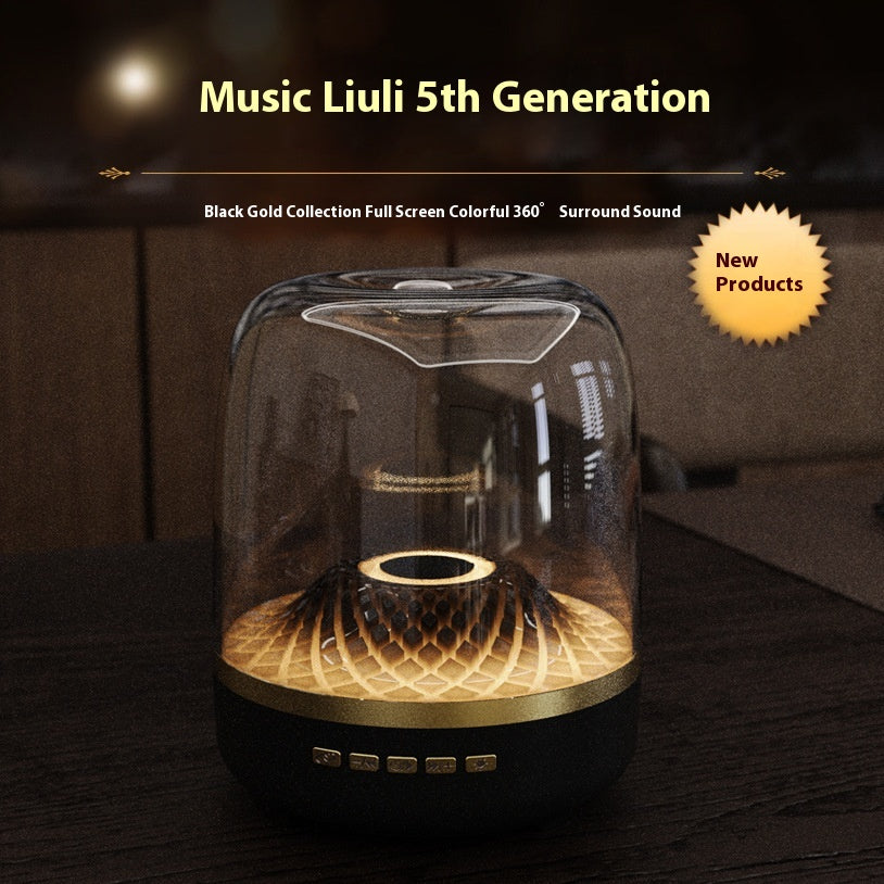 Sous-woofer de bureau Bluetooth Audio Black Gold Haut-parleur