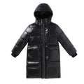 Down Jacket Boy's Long Overfashionable Knee Western Style