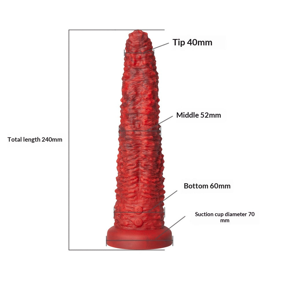 Jouet de dildo anatomique vibrant à télécommande sans fil