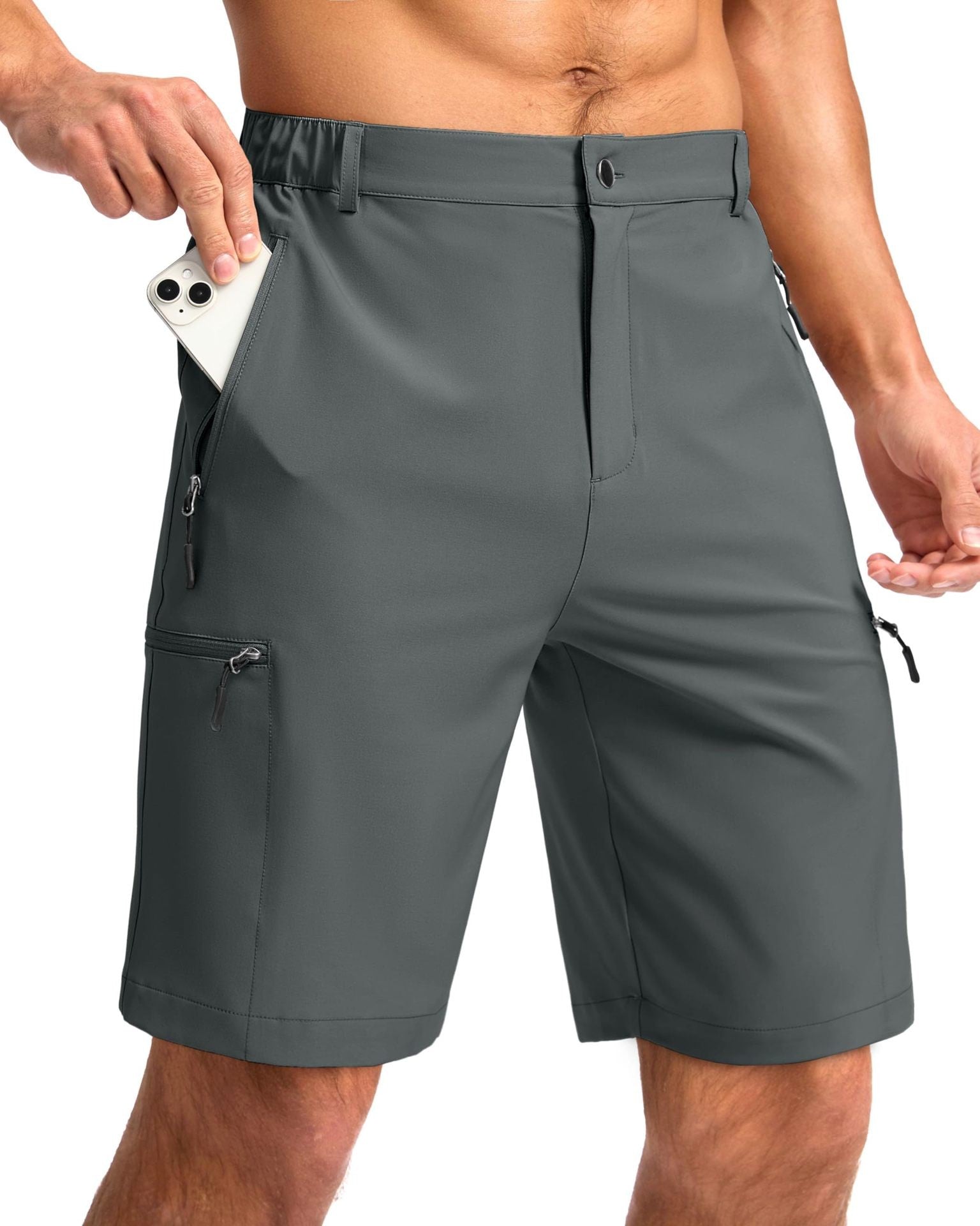 Hot-Selling hommes Quick-Dry Respirant Sports de plein air Travail Casual Short avec Poc multiple