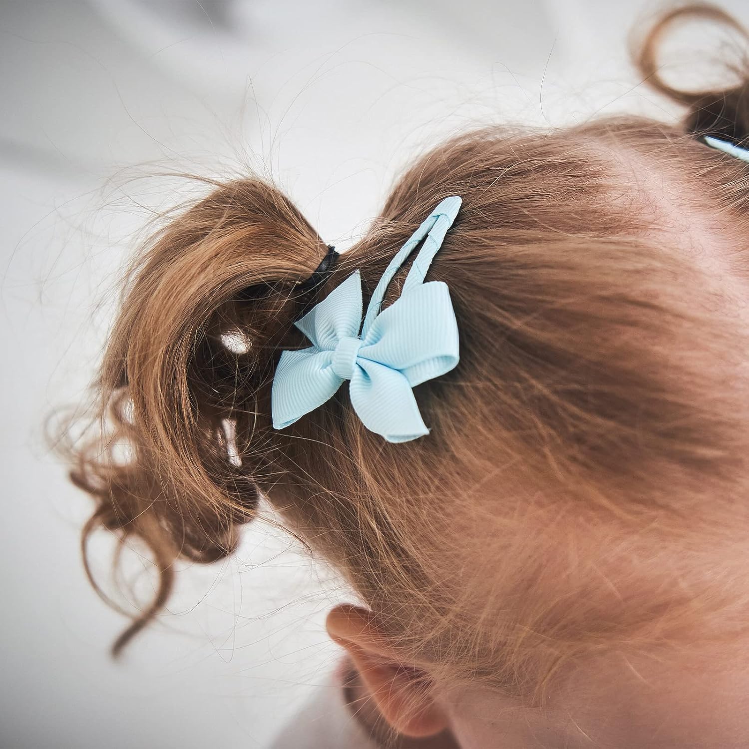 40PCS Snap bébé Bows clips pour les filles Grosgrain Ribbon Entièrement épaulé 2 pouces cheveux pour bébé