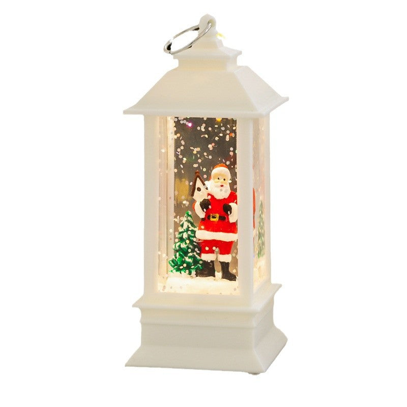 Décorations de Noël Atmosphère Disposition Props Eau Intérieur Nuit Lumières Bureau Créatif