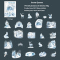 Belle journée d'hiver animal paysager PET Sticker Bag