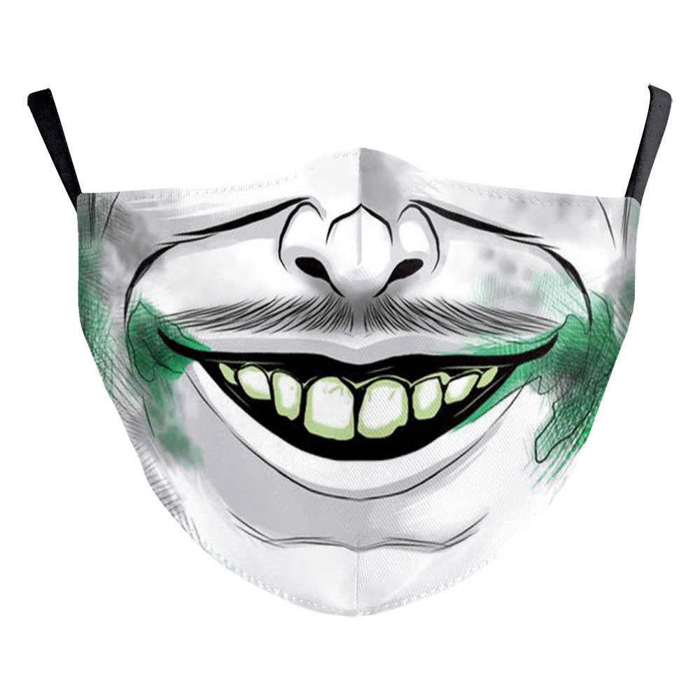 Wansheng impression numérique visage animal tigre oreille suspension masque double couche