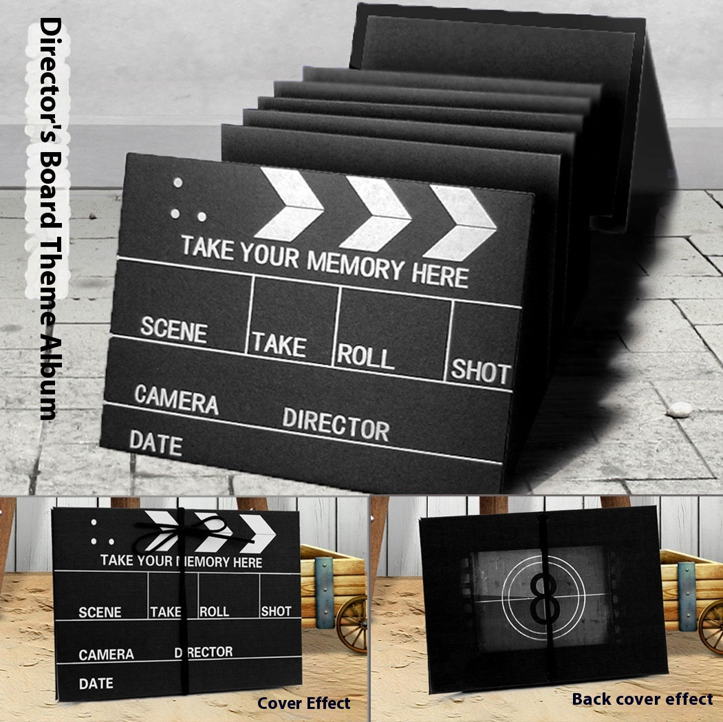 Film Guide Board Adhésif pliant Thème cadeau créatif Bricolage Album fait main Fin