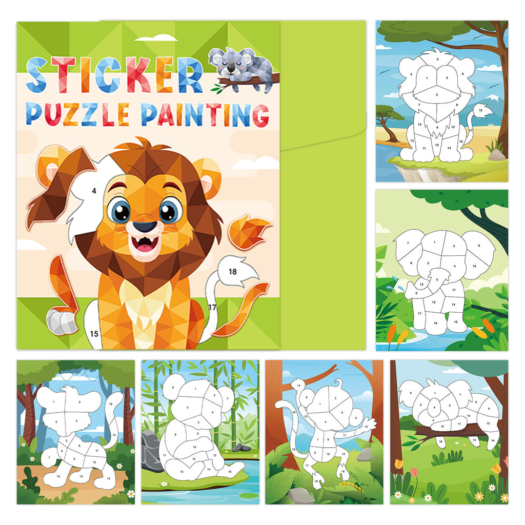 Sticker Puzzle for Creative Kids Learning 3D Puzzle