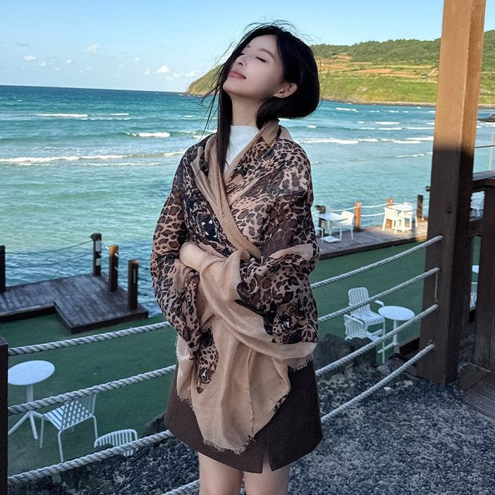 Fashionable écharpe Sun-Protective pour femmes avec impression