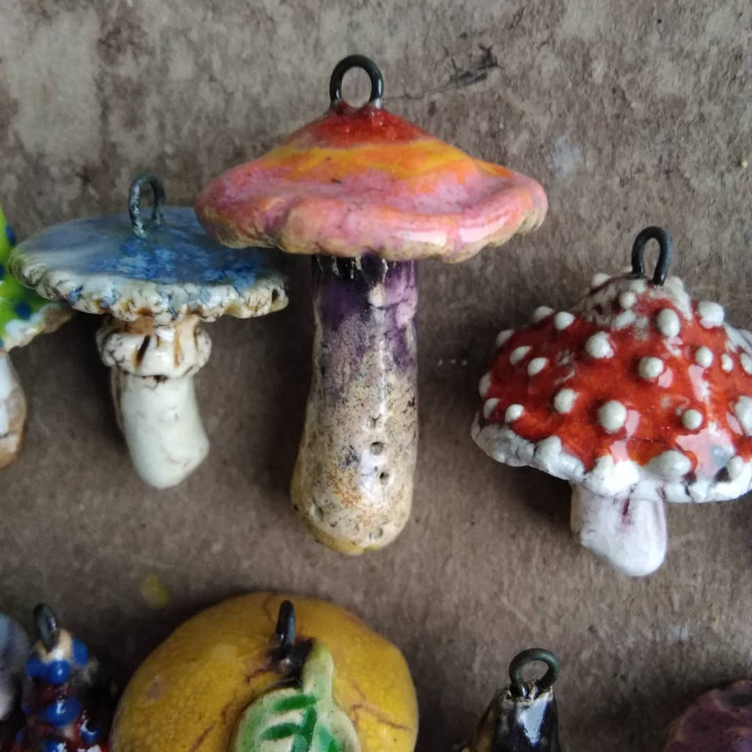 Accessoire de pendentif couleur mode pour champignons