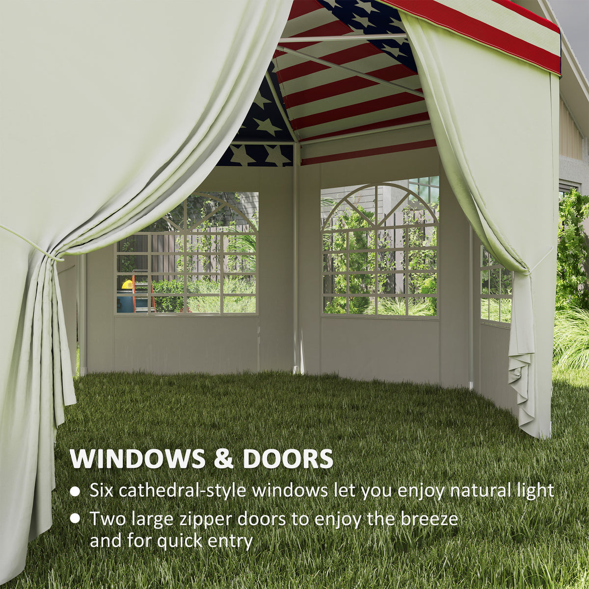 22.3 x 16.4 ft Heavy-Duty Party Tent