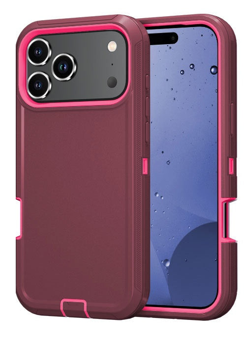 Applicable to 17promax Three-Proof Robot Solid Color Phone Case