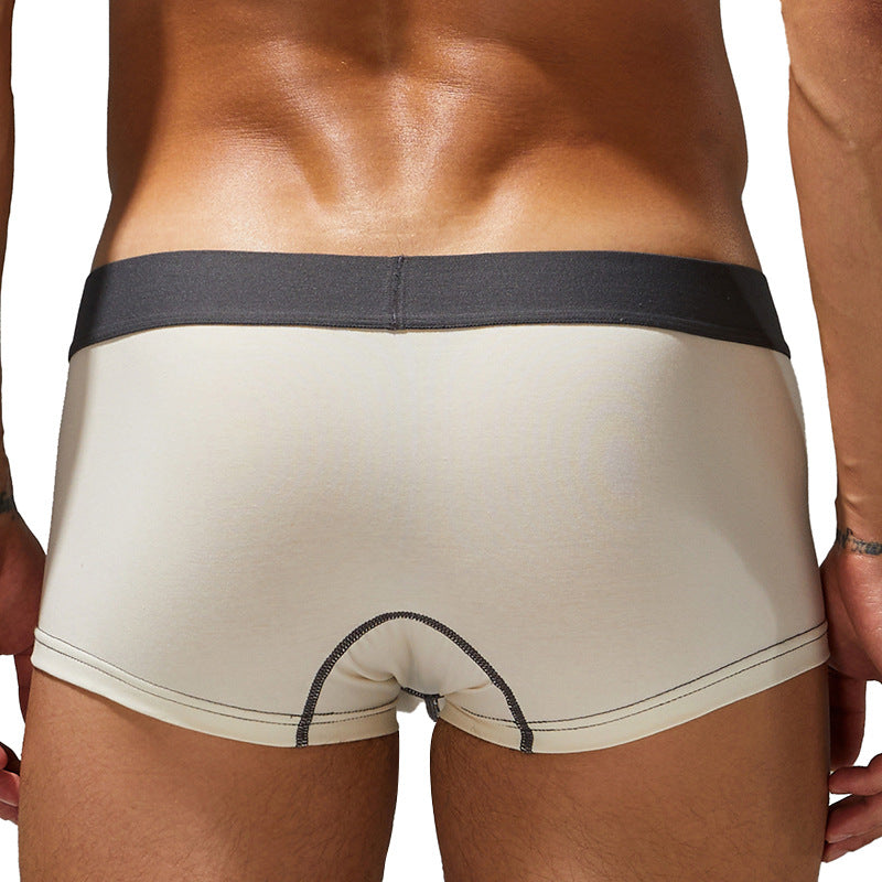 Slips de Boxer taille moyenne à taille basse pour hommes
