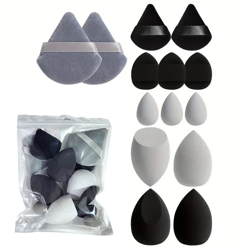 Ensemble d'oeufs de maquillage à éponge ultra-soft 14 pièces