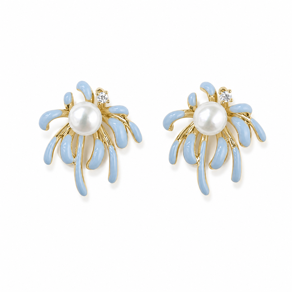Boucles d'oreilles en perles naturelles
