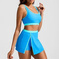 Maillot de bain en deux parties multicolore