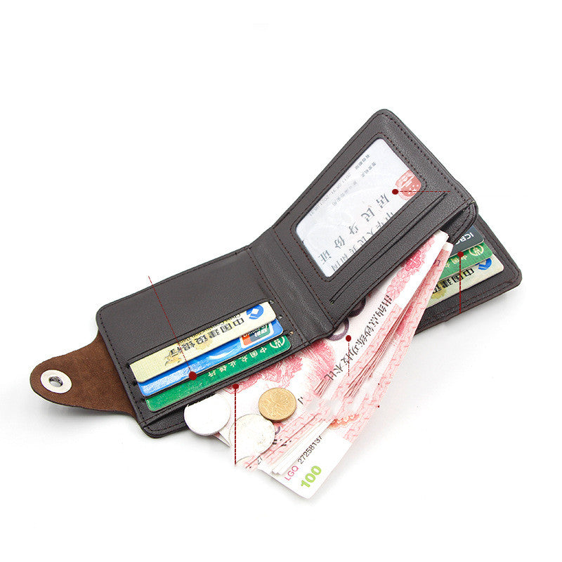 Mode homme Grande capacité Portefeuille multifonctionnel