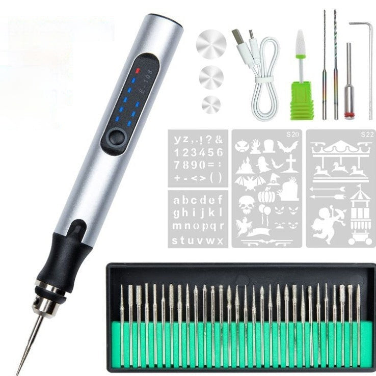 Kit de fraise électrique pour micro-carving réglable à double usage 42V avec charge et prise en charge