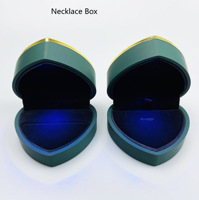 Creative LED-Lit Heart-Shaped Proposal Storage Gift Box