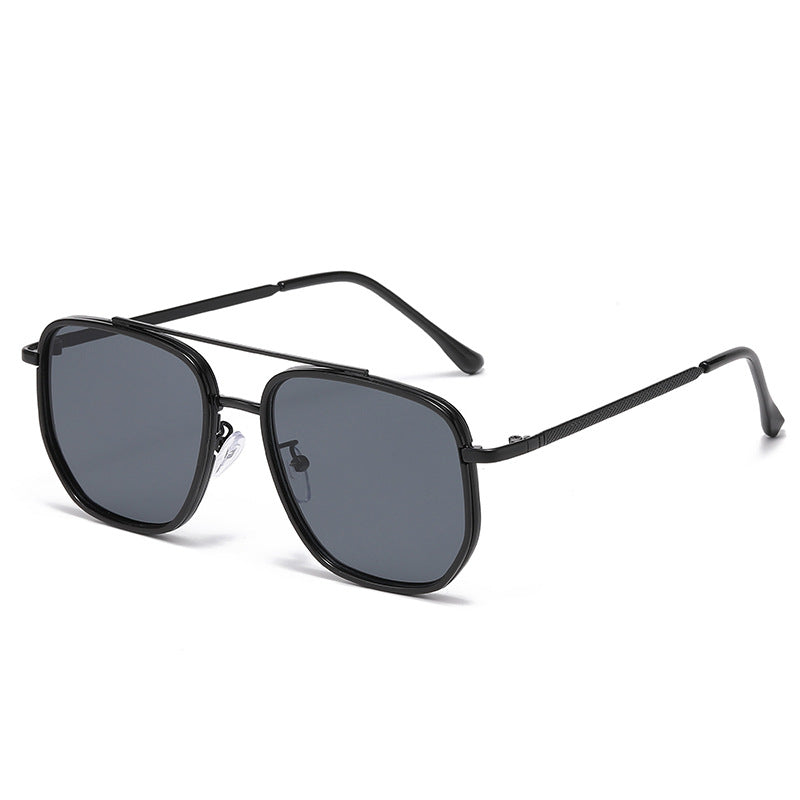 Lunettes de soleil de conduite pour hommes Cadre carré de style européen et américain
