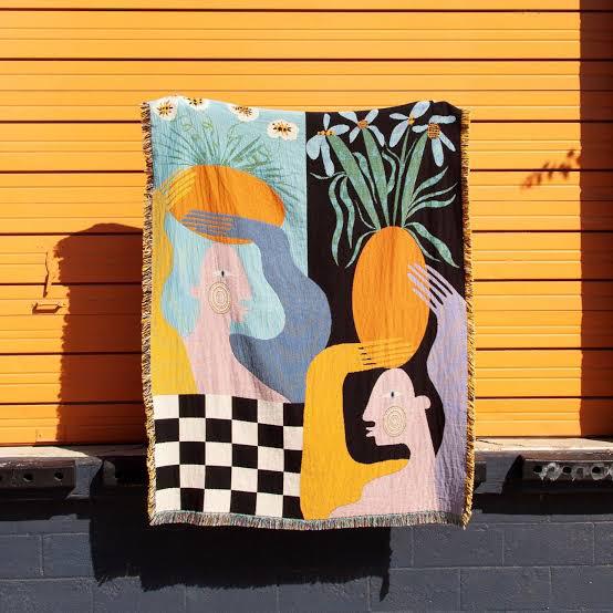 Artist Tapestry Creative Canapé Blanket Personnalisé lancer décoratif