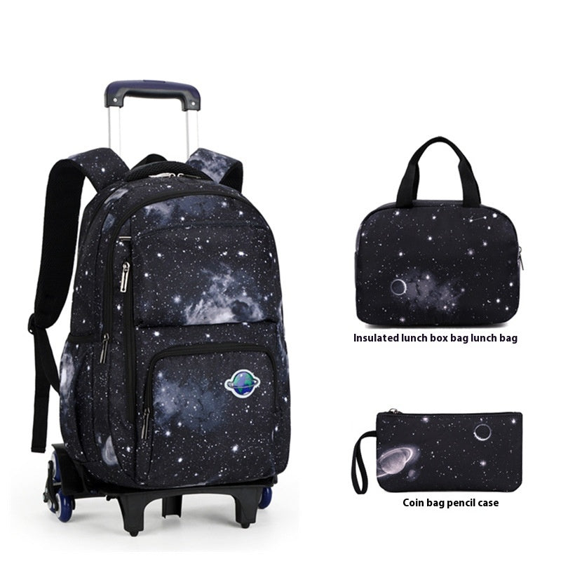 Sac scolaire Escalade Stairs Grande Capacité Mode Multi-couche Sac à dos respirant