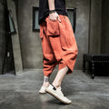 Pantalon casual en soie de glace Pantalon Harem