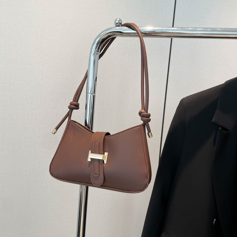 Femmes Minimalist Textured-design Sac à sous-bras à épaule unique