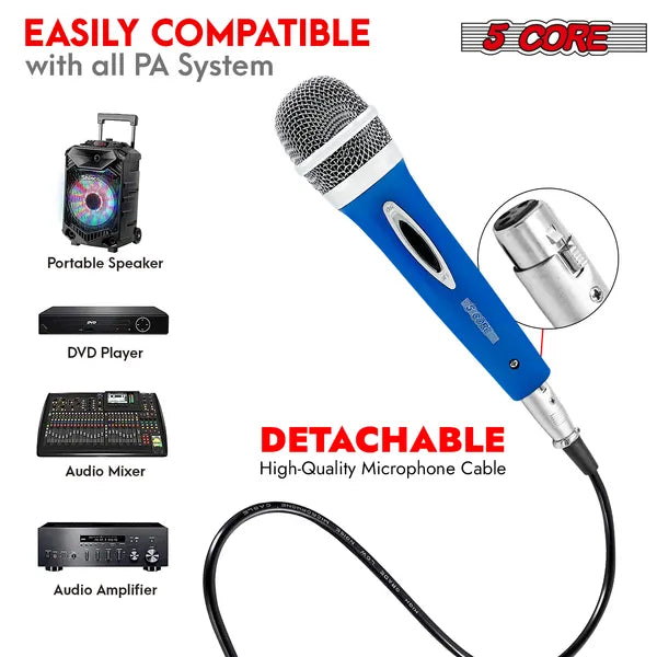 5 Core XLR Microphone Dynamic Mic Karaoke Singing Studio Mics Microfono portable