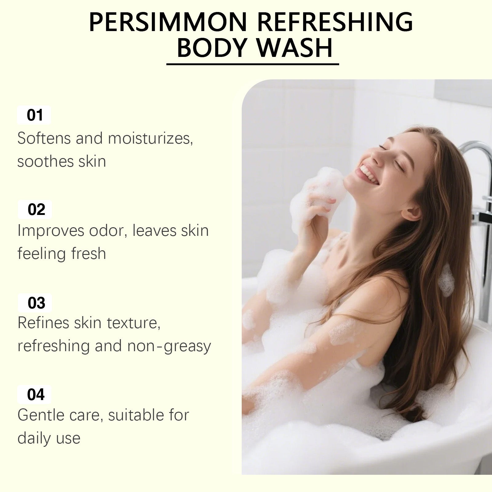Gel douche rafraîchissant de Persimmon