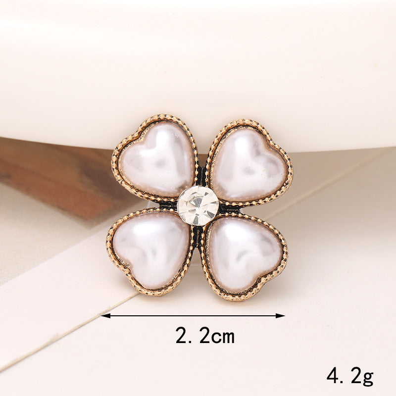 Jeans Button Trou Chaussures Diy Accessoires Bright Crystal Classic Style Ornement Accessoires