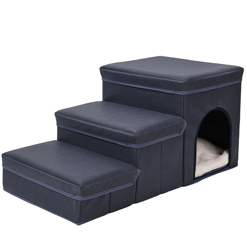 Chat Kennel Cage Multifonctionnel Dog Stairs Lit supérieur Canapé Puppy Escalade fournitures pour animaux de compagnie