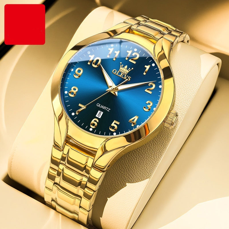 Mode polyvalente pour hommes Montre à quartz à cadran tridimensionnel