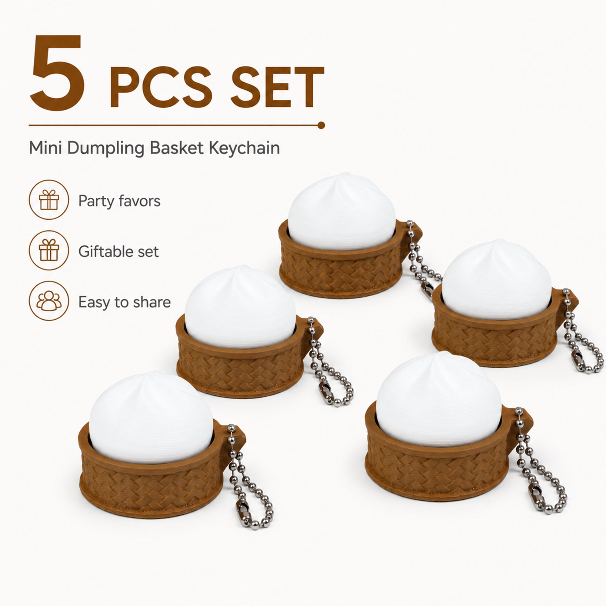 Porte-clés 3D imprimé Bun Fidget
