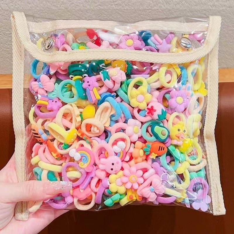 Bande en caoutchouc Femelle Reliure de cheveux pour enfants Bande de cheveux cartoon mignon Bébé cheveux amical Strin