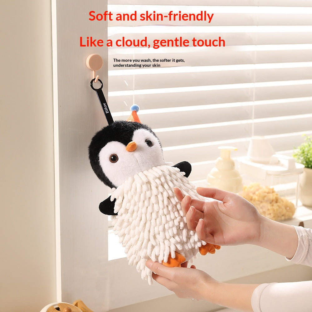 Pingouin Cartoon Chenille Poupée à la main