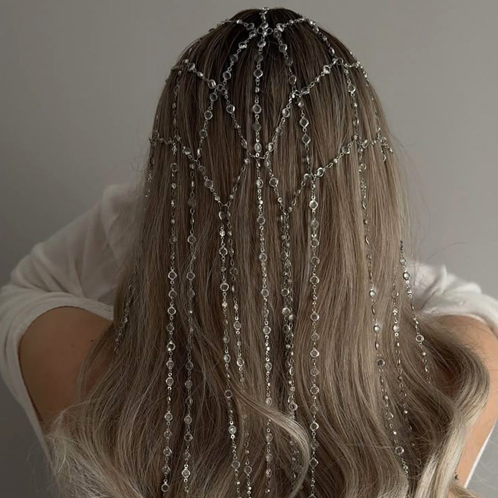 Bandeau en Strass Tassel Un accessoire capillaire haut de gamme
