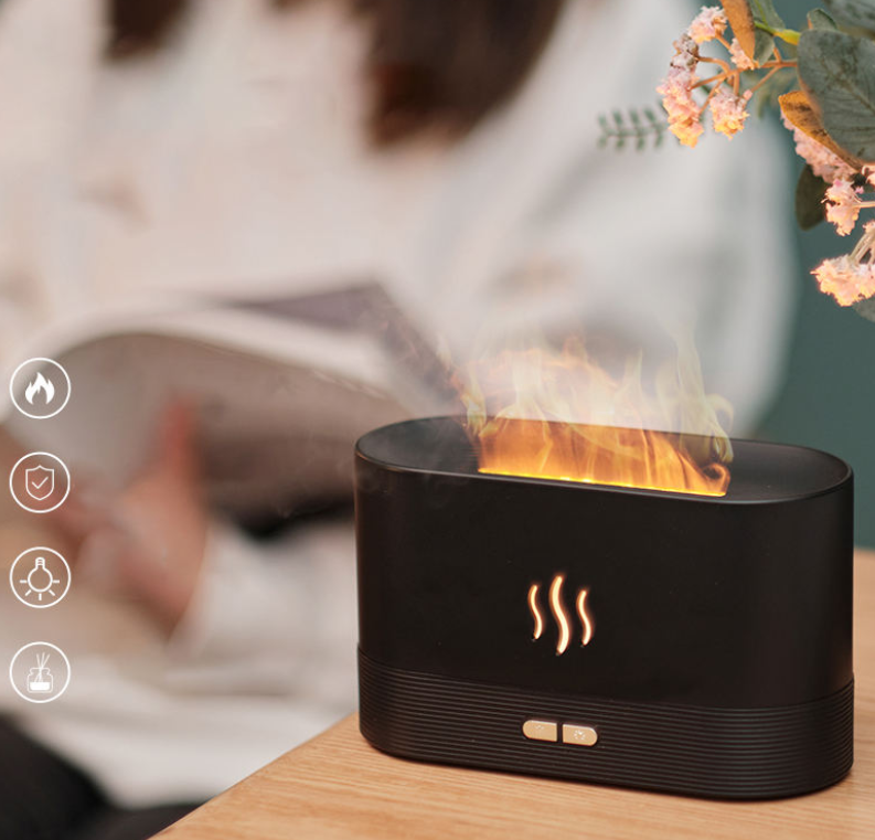 Diffuseur d'aromathérapie avec ampoule de flamme
