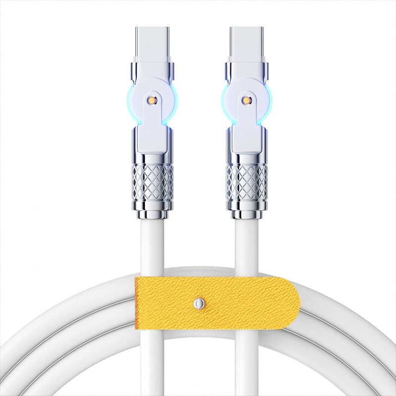 Gaming Dual-bend Rotating PD Câble de données de recharge rapide