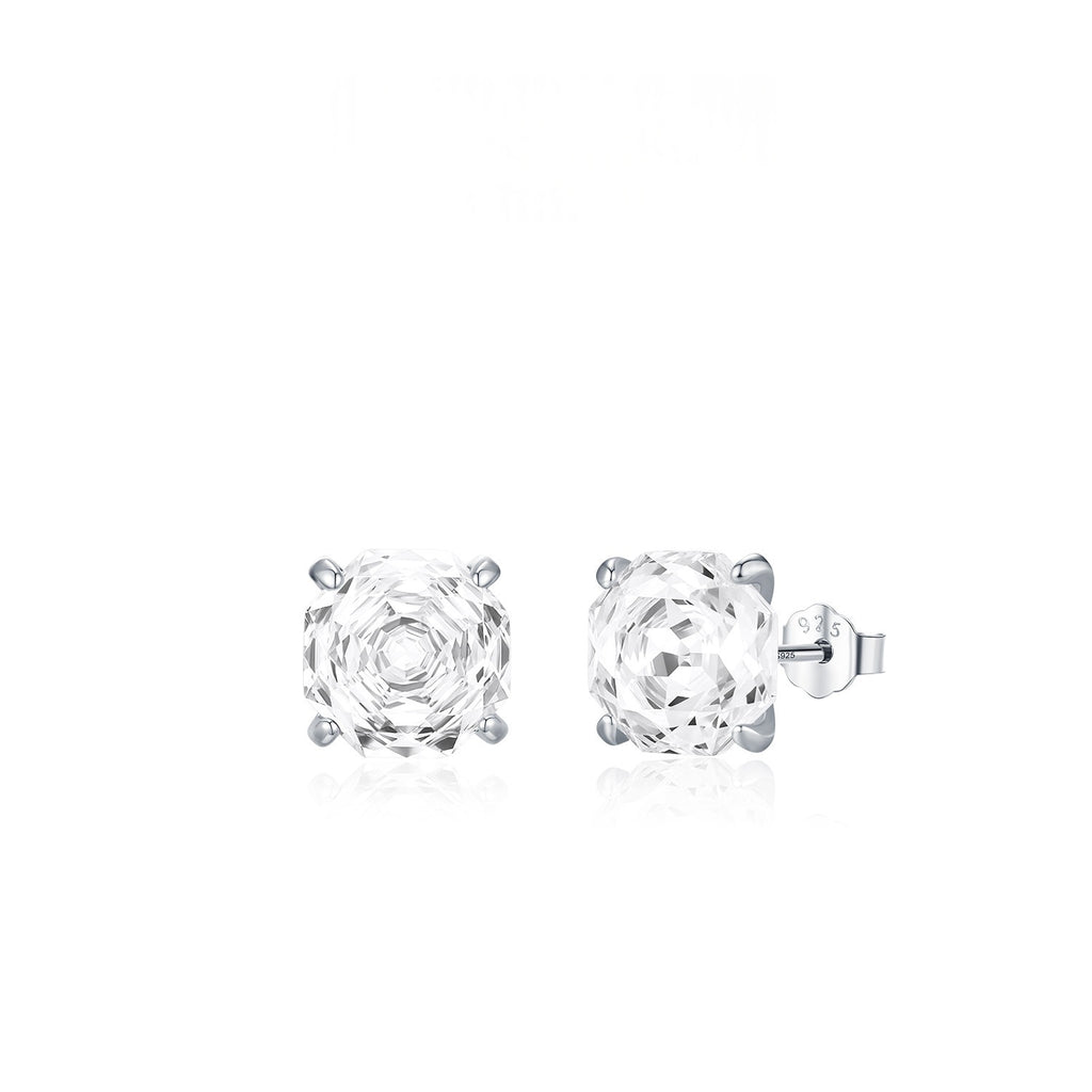 Boucles d'oreilles en diamant brillant taille rose Unisex Accessoire