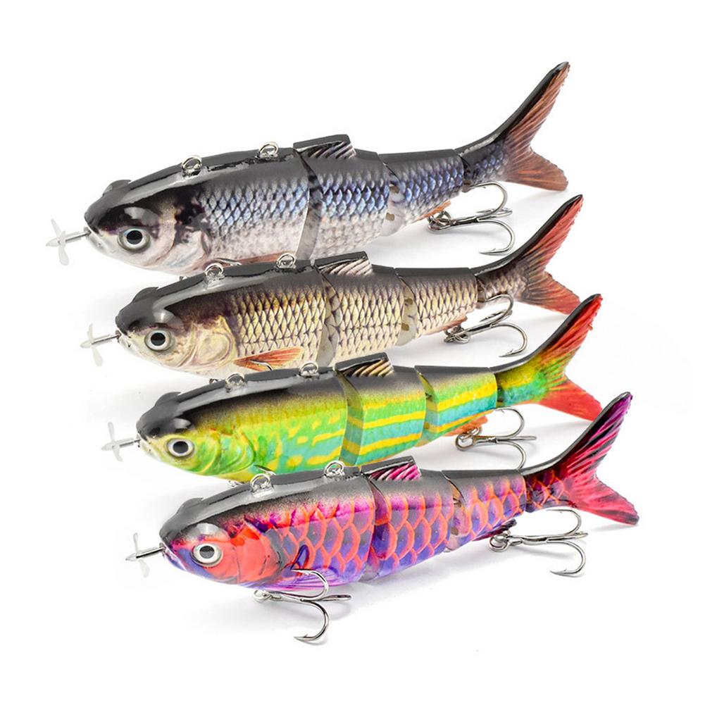 Automatique Baignade Electronic Fish 130mm 42g Propeller Smart Bait Lure Bait rechargeable
