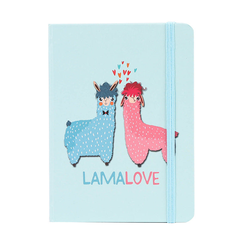Carnet de notes de dessin animé en alpaga