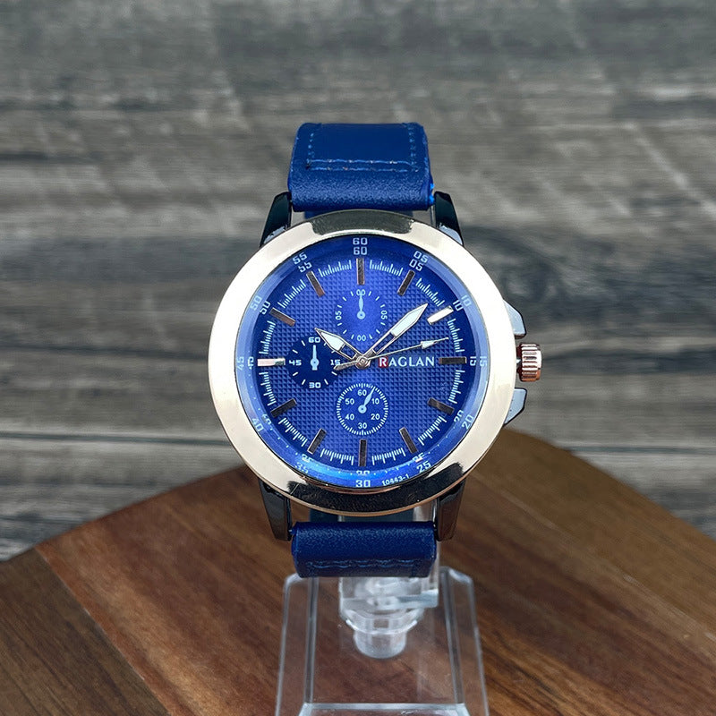 Montre homme de style rétro à trois yeux