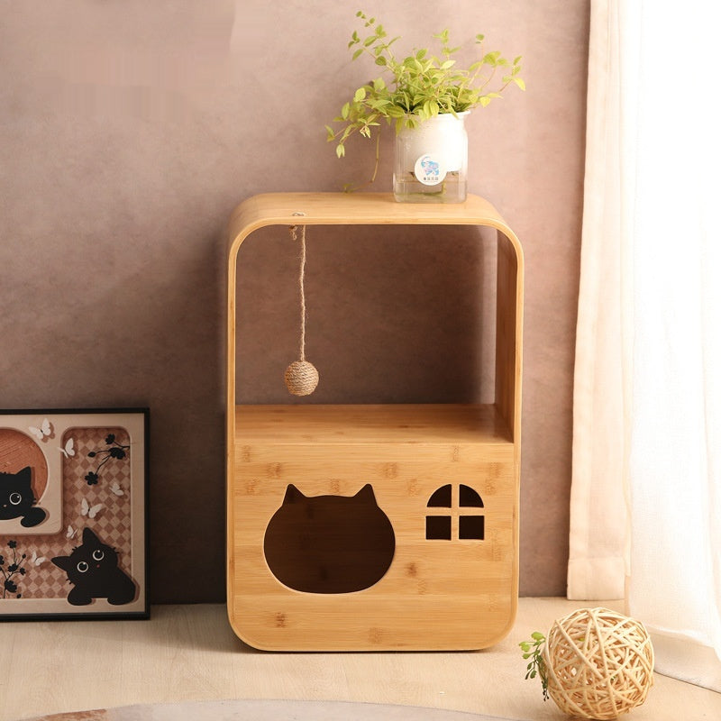 Lit créatif multi-fonctionnel Cat et maison Combo