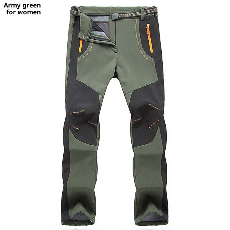 Pantalon de randonnée rembourré en polaire chaud et respirant