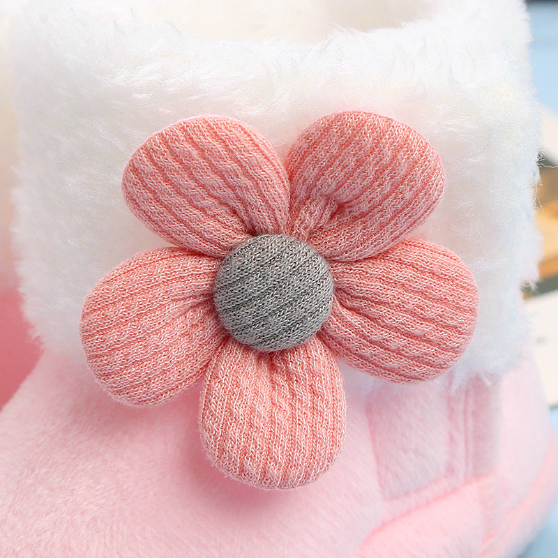 Chaussure de bébé princesse mignon Soft Bottom Hiver