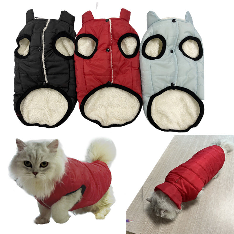 Manteau de chien d'hiver Chèvre doublée d'eau Veste coupe-vent