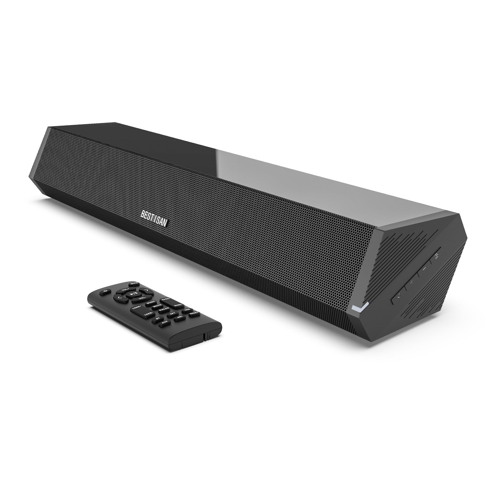 Petit Echo Wall Soundbar Bar TV Haut-parleur sans fil Home Theater 40W High Power Sound Heater