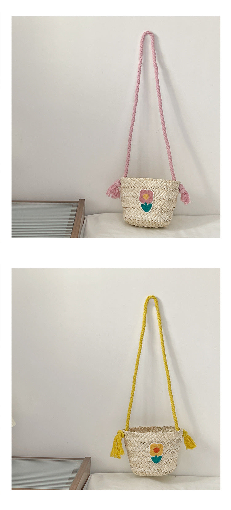 Sac de messager tricoté pour enfants