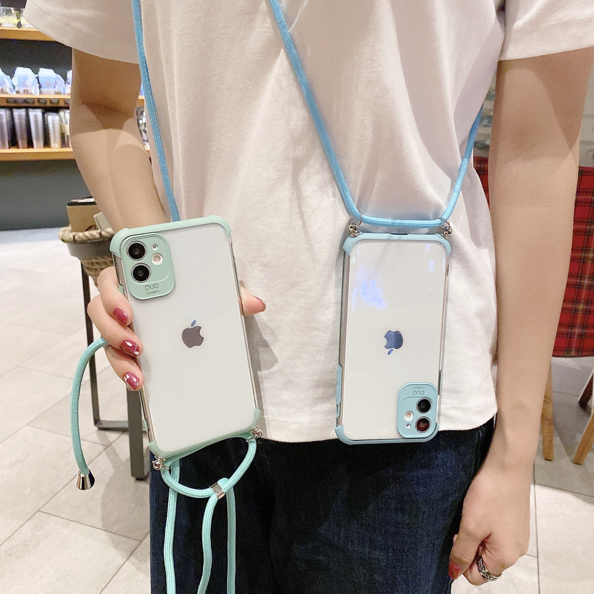Simple boîtier de téléphone à inclinaison transparente